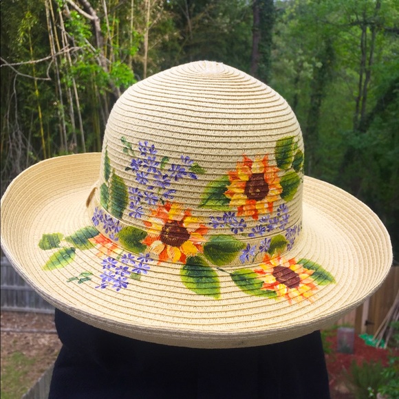 Accessories - Hand painted bucket hat